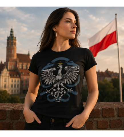 KOSZULKA DAMSKA ORZEŁ BIAŁY